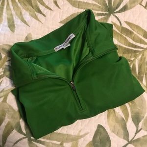 Long sleeve green 1/4 zip size L